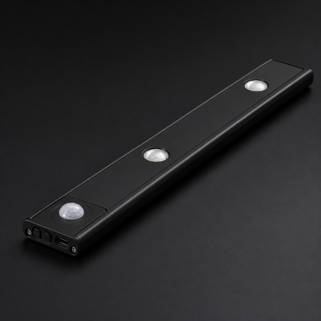 Voltex Halo black 20 cm rechargeable motion sensor light