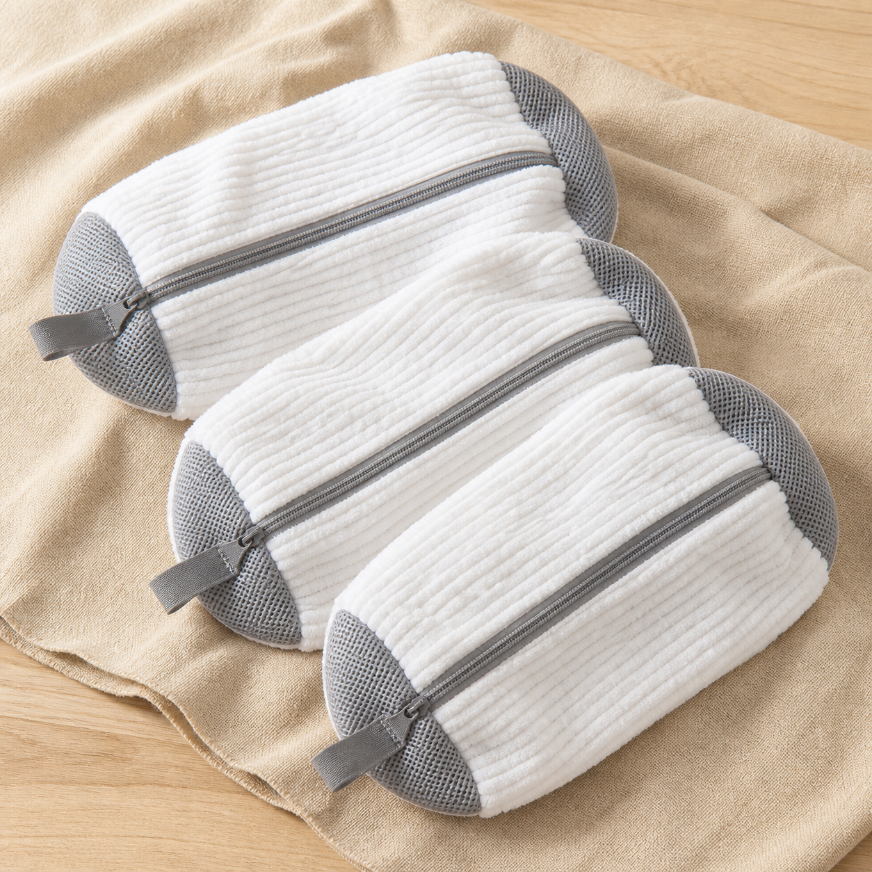 Three-piece set of Voltex ShoeGuard wash bags